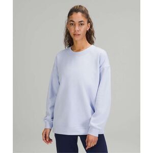 Lululemon Perfectly Oversized Crew Neck Pullover Sweatshirt In Pastel Blue